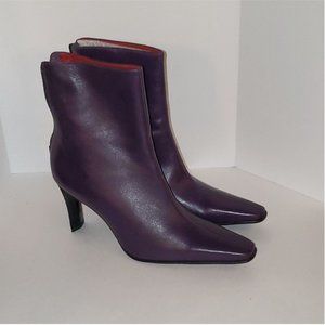 Jonathan Martin Women's Leather Juliet Zip Ankle Booties Size 9.5